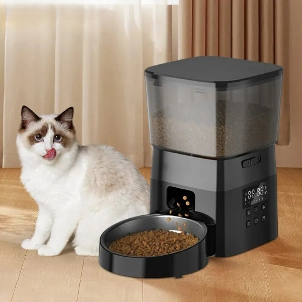 Mangeoire automatique premium | Repas Programmés pour chiens & chats heureux