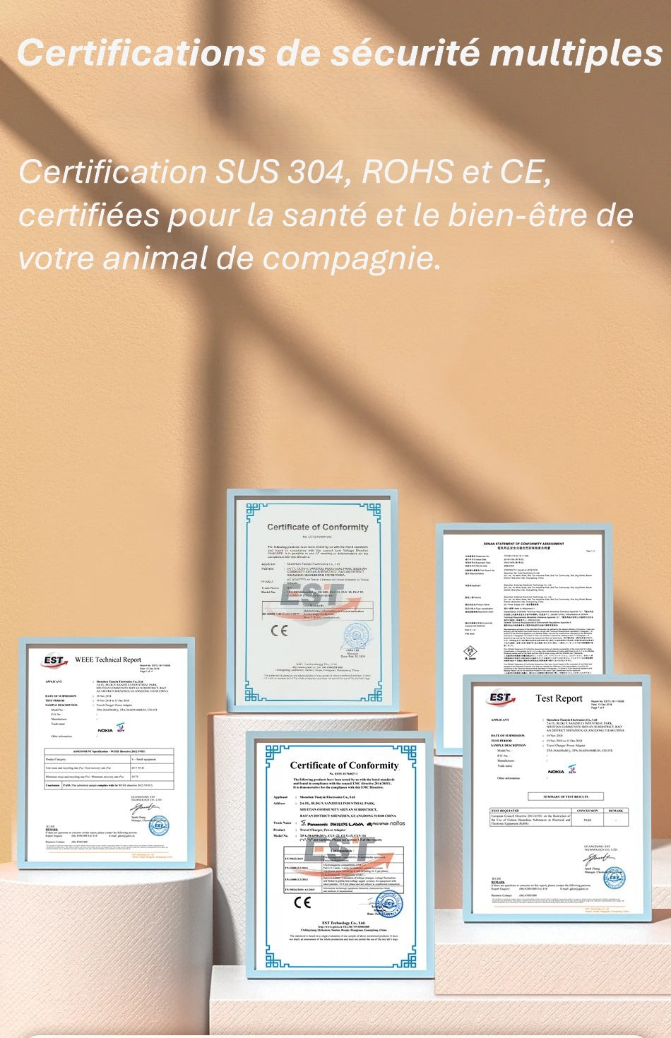 Fontaine à eau automatique en inox pour animaux | Design élégant & Hydratation intelligente