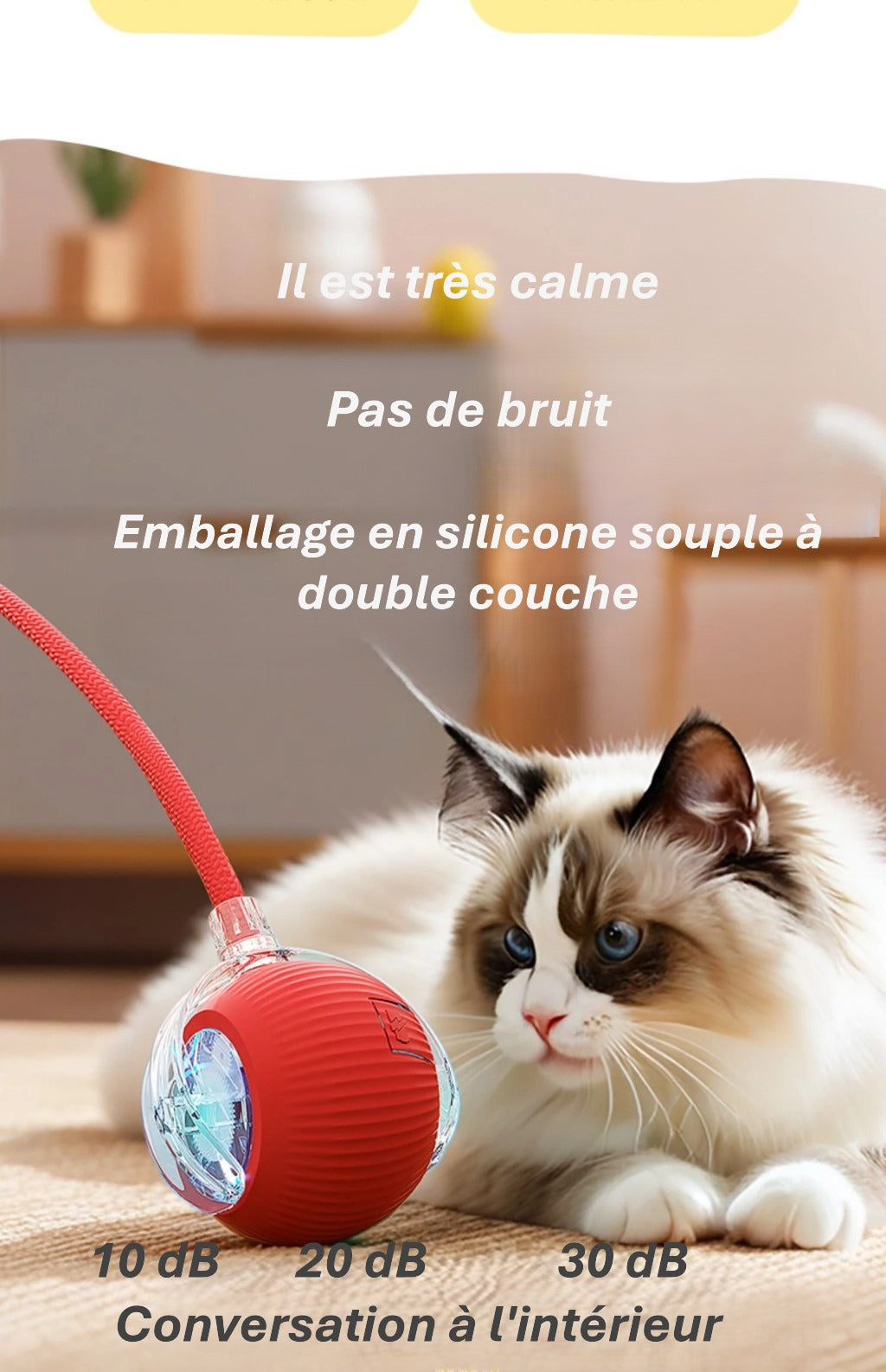 Jouet interactif intelligent pour chiens & chats – Complicité et stimulation au quotidien