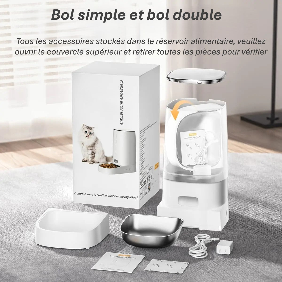 Mangeoire automatique intelligente pour chien & chat | Repas programmés & Sérénité quotidienne