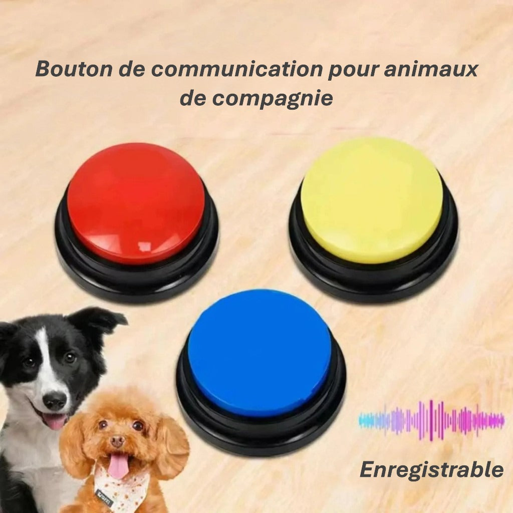 Boutons vocaux intelligents pour animaux | Communication & Dressage ludique