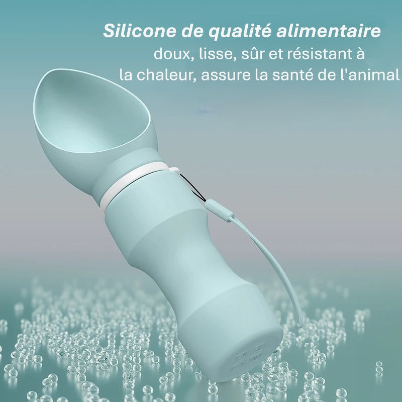 Bouteille d’eau pour animaux – Pliable, Étanche & Portable pour chien et chat en voyage