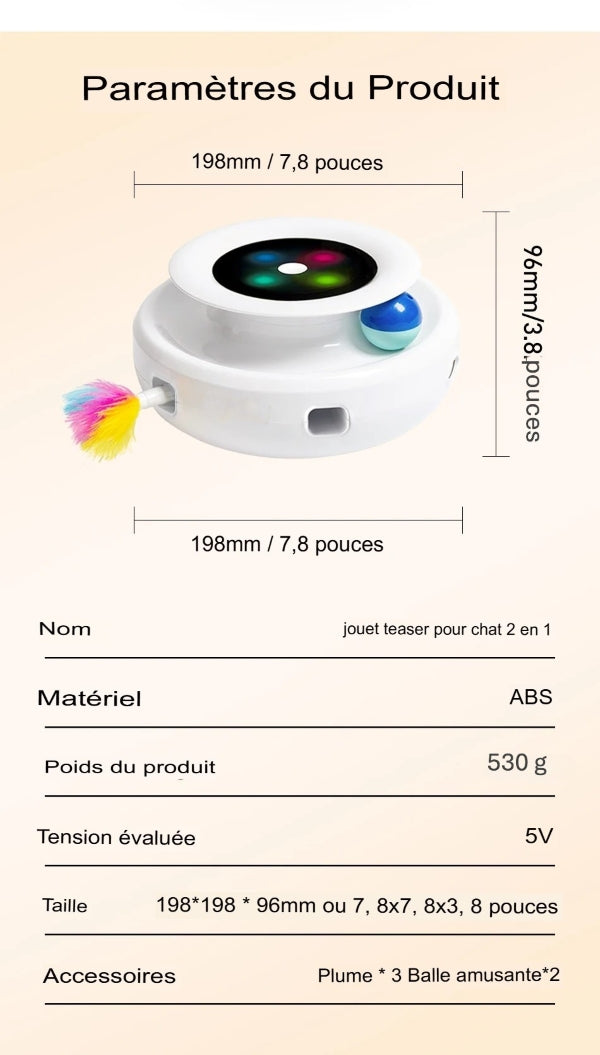 Jouet intelligent & Interactif pour animaux – Stimulation ludique chiens & chats