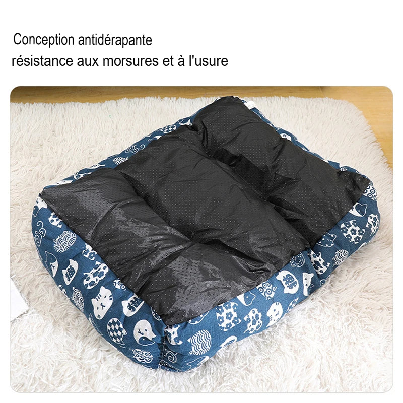 Grand lit douillet pour chien & chat | Tapis épais, panier respirant & Canapé confortable