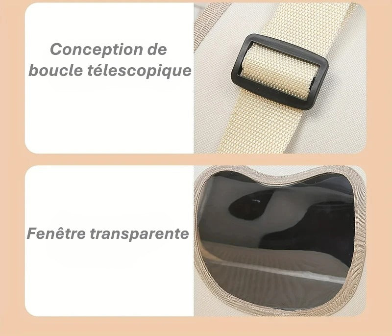 Sac de transport pliable pour chat & Petit chien | Bandoulière respirante & Design portable