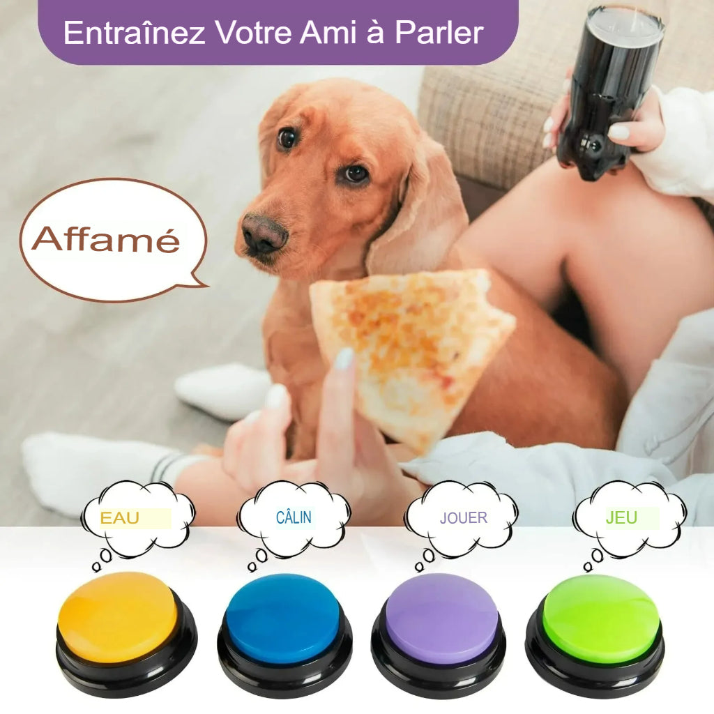 Boutons vocaux intelligents pour animaux | Communication & Dressage ludique