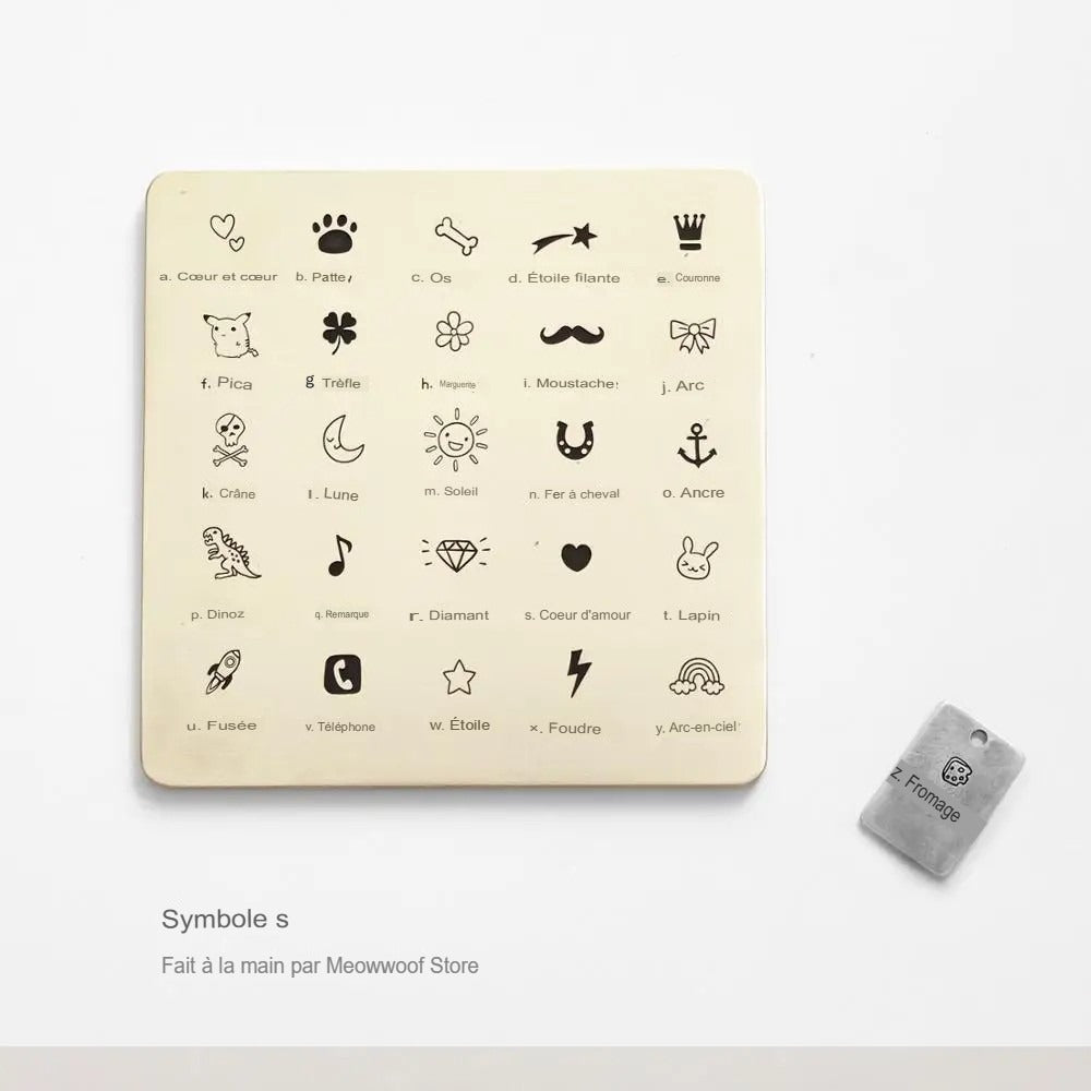 Accessoires personnalisés de collier d'identification des animaux de compagnie