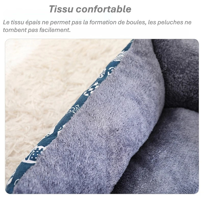 Grand lit douillet pour chien & chat | Tapis épais, panier respirant & Canapé confortable