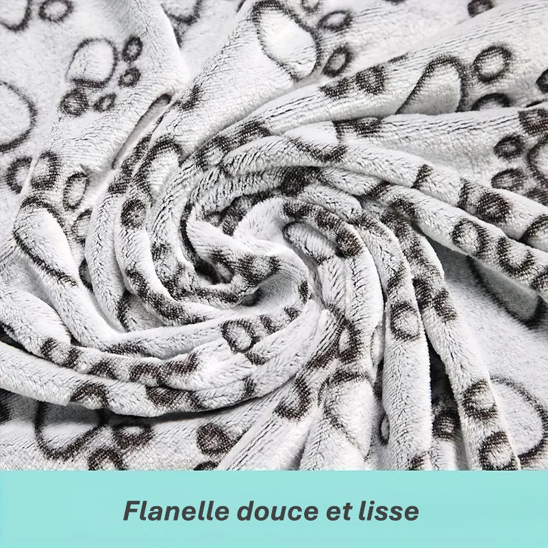 Couverture moelleuse premium pour animaux | Motif mignon ; Douceur absolue pour chien &chat