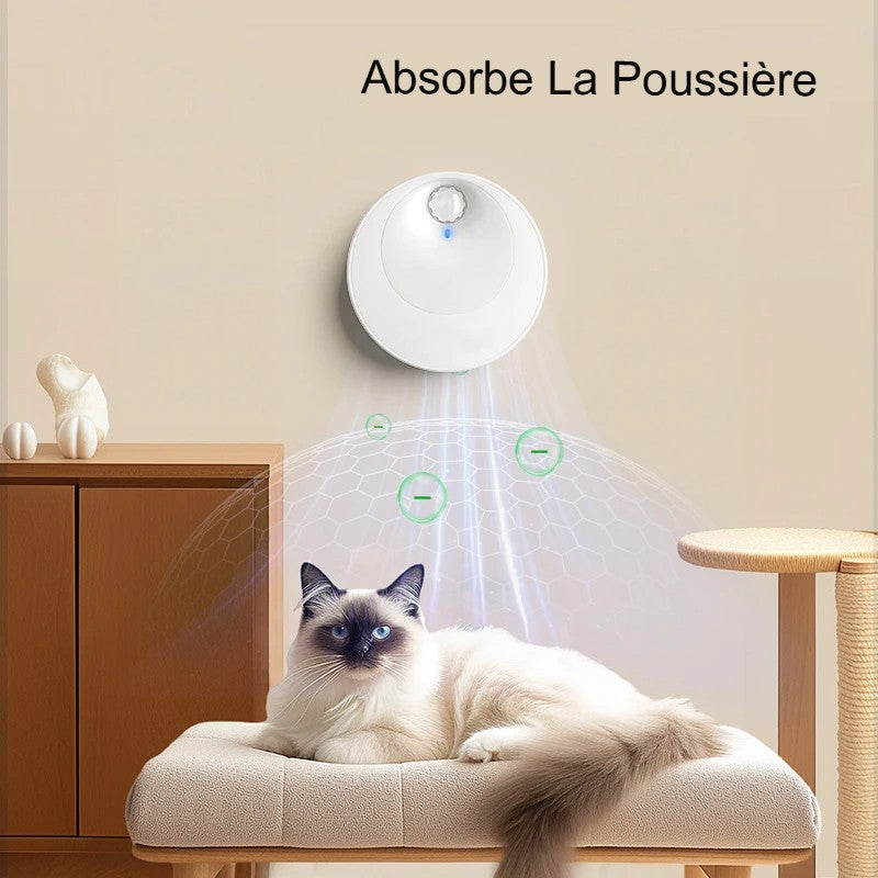 Désodorisant intelligent pour litière de chat – Purificateur automatique, rechargeable & Silencieux