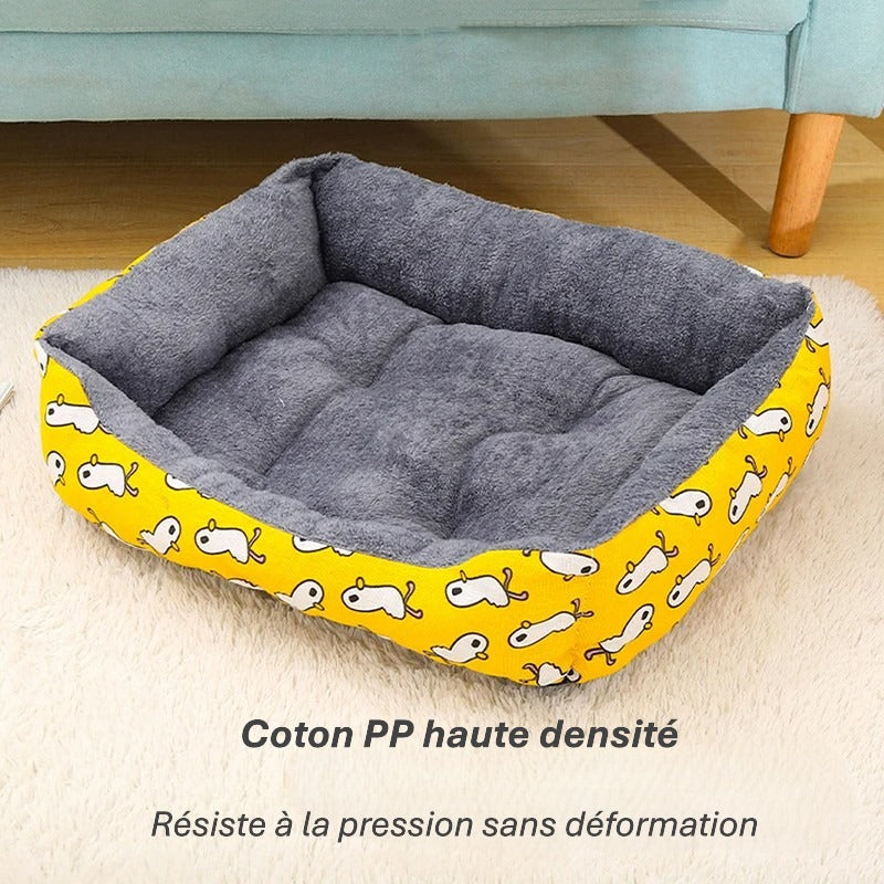 Grand lit douillet pour chien & chat | Tapis épais, panier respirant & Canapé confortable