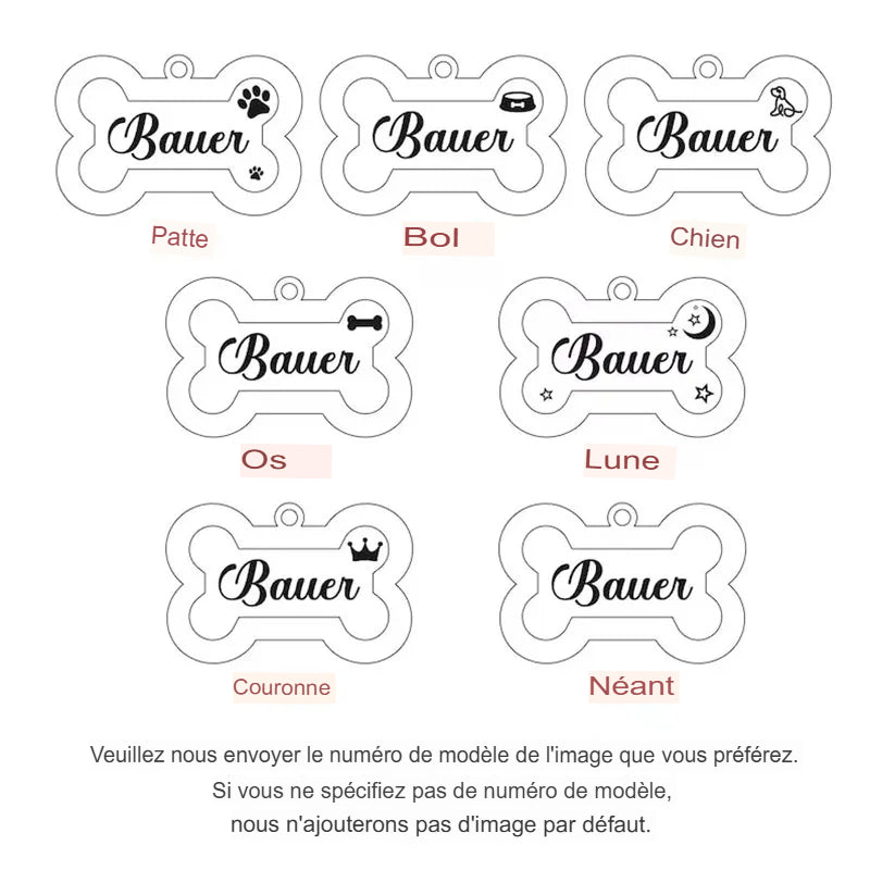 Médaille Pailletée Double Face Personnalisée pour Chien & Chat | Élégance & Sécurité