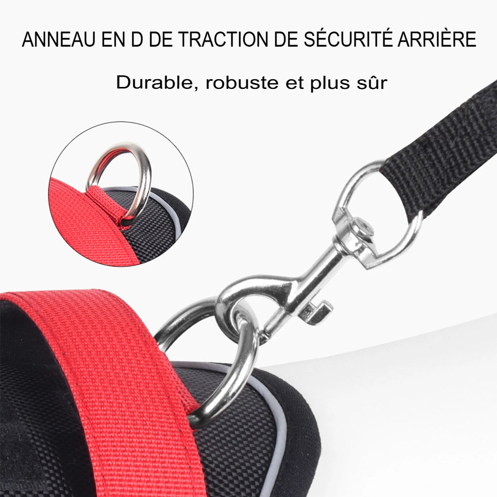 Harnais tactique réfléchissant pour grand chien – Gilet de sécurité imperméable anti traction