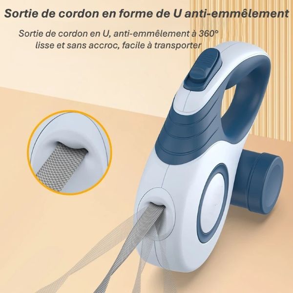 Laisse Rétractable Automatique pour Chien & Chat | Marche, Voyage & Randonnée