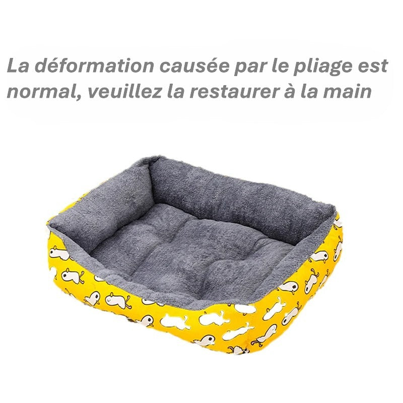 Grand lit douillet pour chien & chat | Tapis épais, panier respirant & Canapé confortable