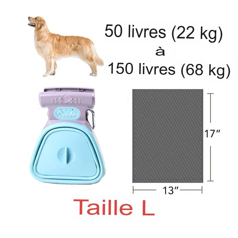 Ramasse Crottes Pliable de promenade et voyage pour Chien | Compact, Pratique & Écologique