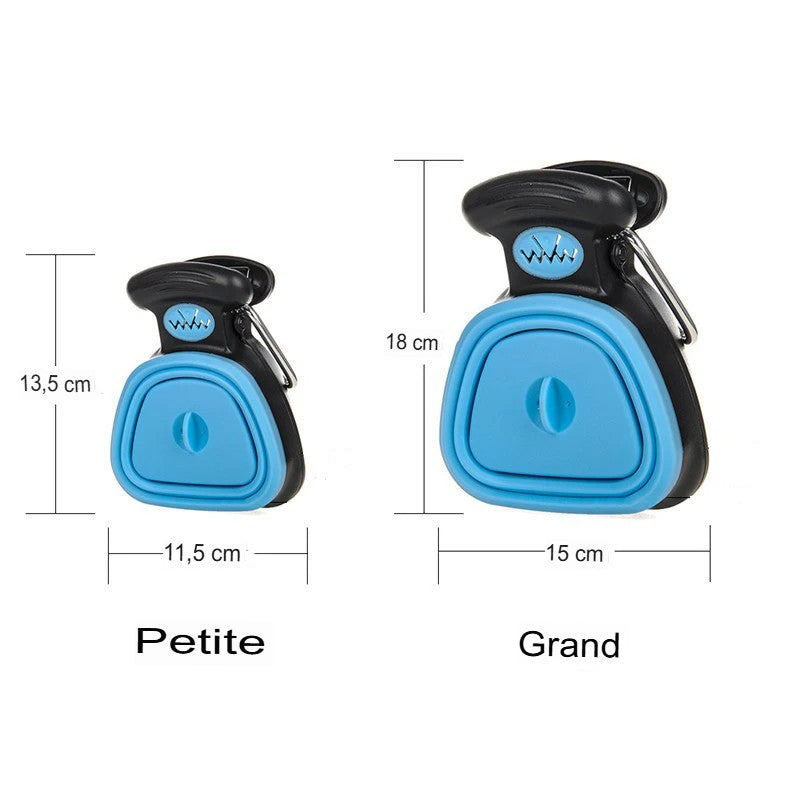 Ramasse Crottes Pliable de promenade et voyage pour Chien | Compact, Pratique & Écologique