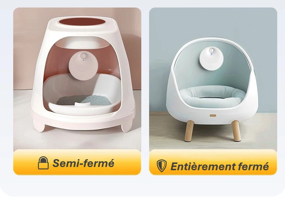 Désodorisant intelligent pour litière de chat – Purificateur automatique, rechargeable & Silencieux