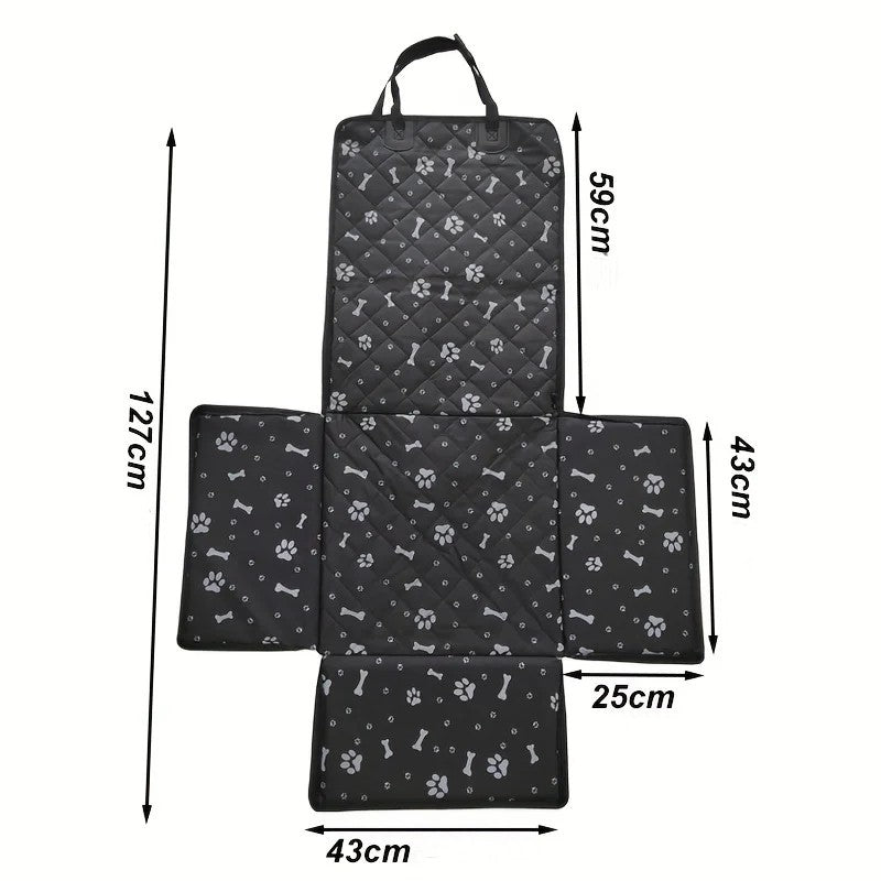 Hamac de voiture étanche pour chien & chat | Housse de siège pliable & sac de transport sécurisé