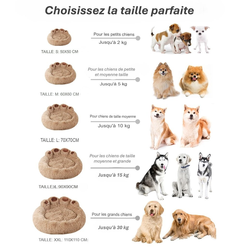 Lit moelleux pour chien & chat | Panier confortable type canapé pour chiots & Animaux de petite taille