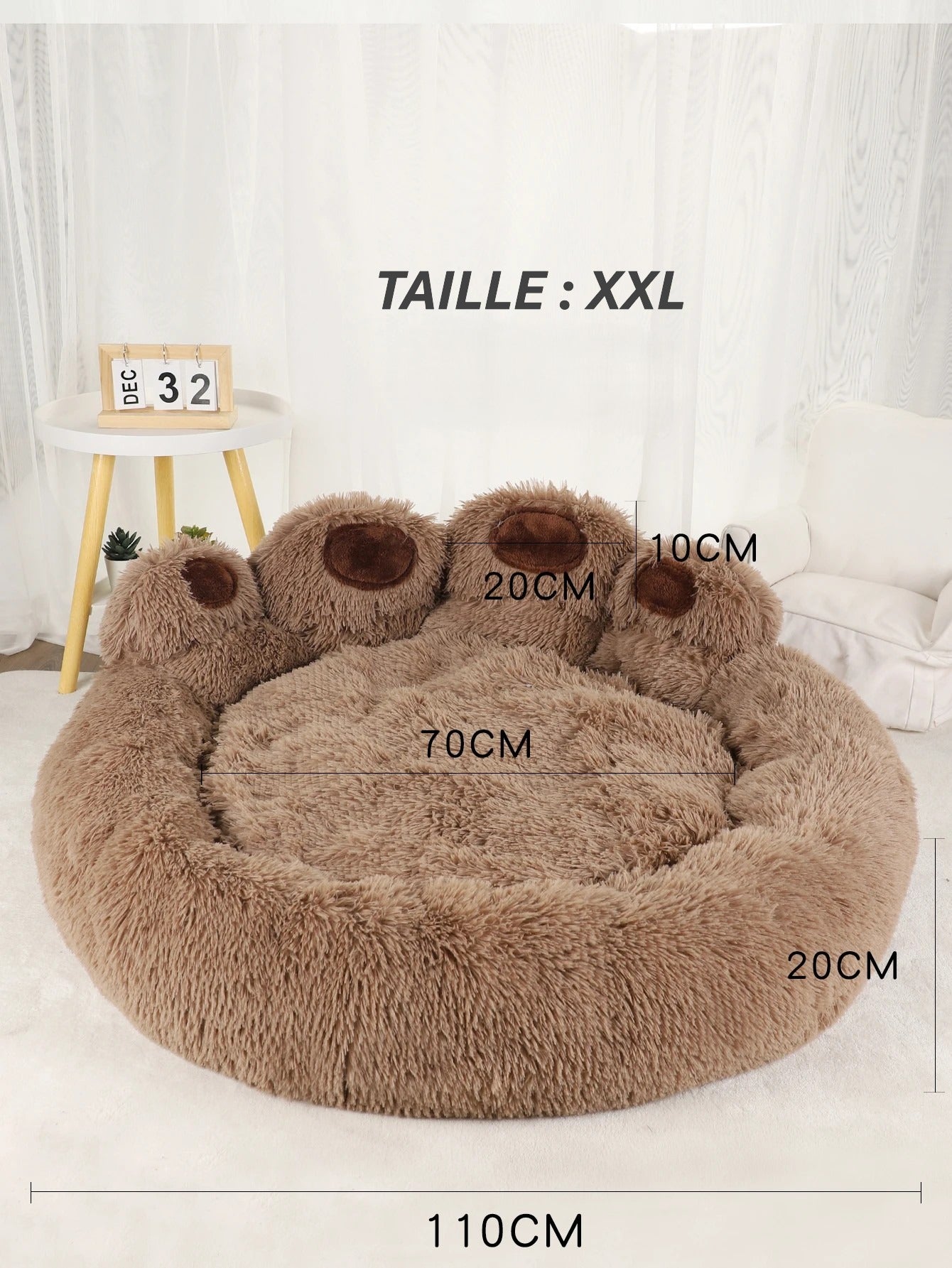 Lit moelleux pour chien & chat | Panier confortable type canapé pour chiots & Animaux de petite taille