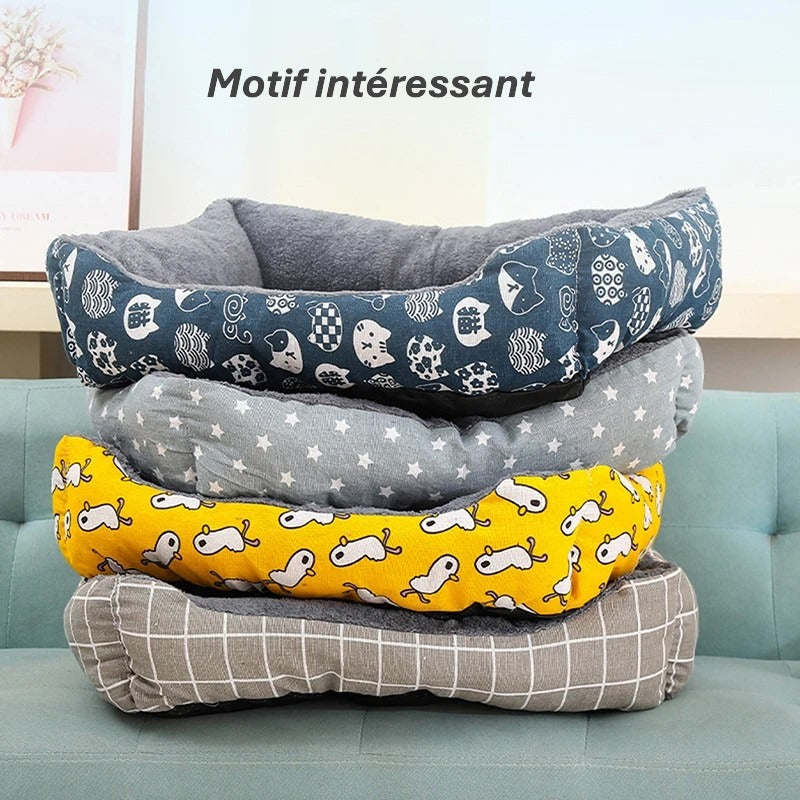 Grand lit douillet pour chien & chat | Tapis épais, panier respirant & Canapé confortable