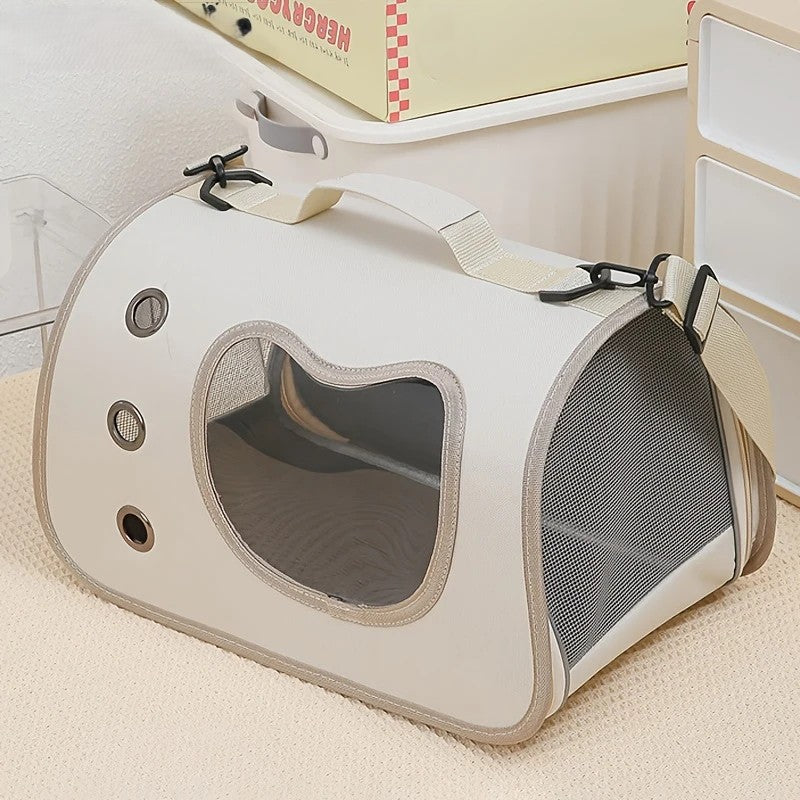 Sac de transport pliable pour chat & Petit chien | Bandoulière respirante & Design portable