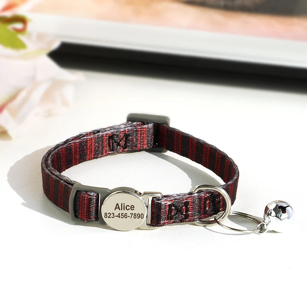 Collier anti perte pour chats & chiens | Gravure personnalisée gratuite, Clochette & Design ajustable.