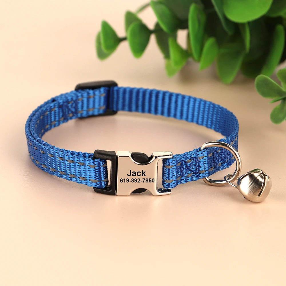 Collier anti perte pour chats & chiens | Gravure personnalisée gratuite, Clochette & Design ajustable.