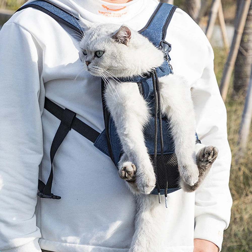 Sac à dos réglable double épaule pour Chat & Chien | Transport confortable en voyage & Randonnée
