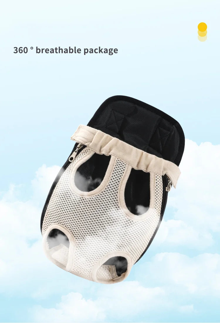 Sac à dos réglable double épaule pour Chat & Chien | Transport confortable en voyage & Randonnée
