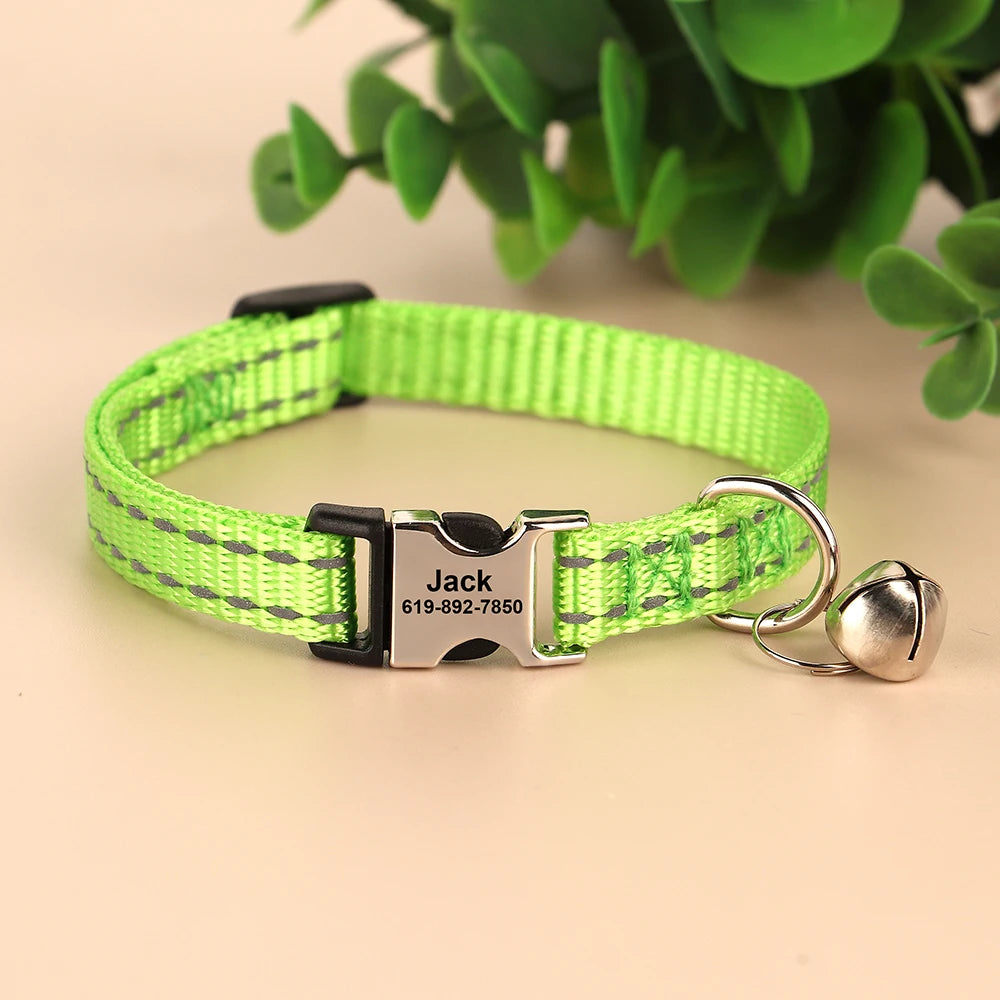 Collier anti perte pour chats & chiens | Gravure personnalisée gratuite, Clochette & Design ajustable.