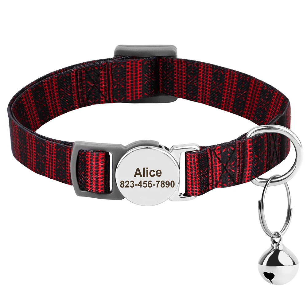Collier anti perte pour chats & chiens | Gravure personnalisée gratuite, Clochette & Design ajustable.