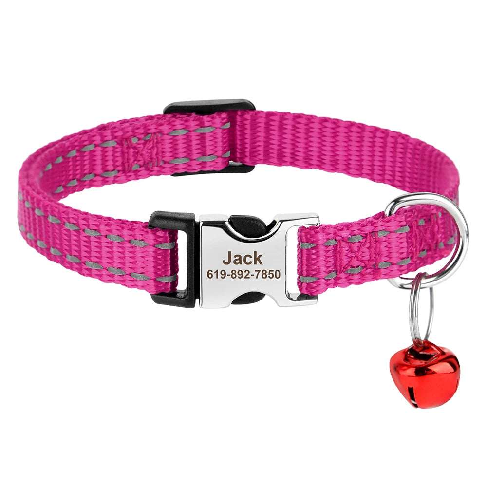 Collier anti perte pour chats & chiens | Gravure personnalisée gratuite, Clochette & Design ajustable.