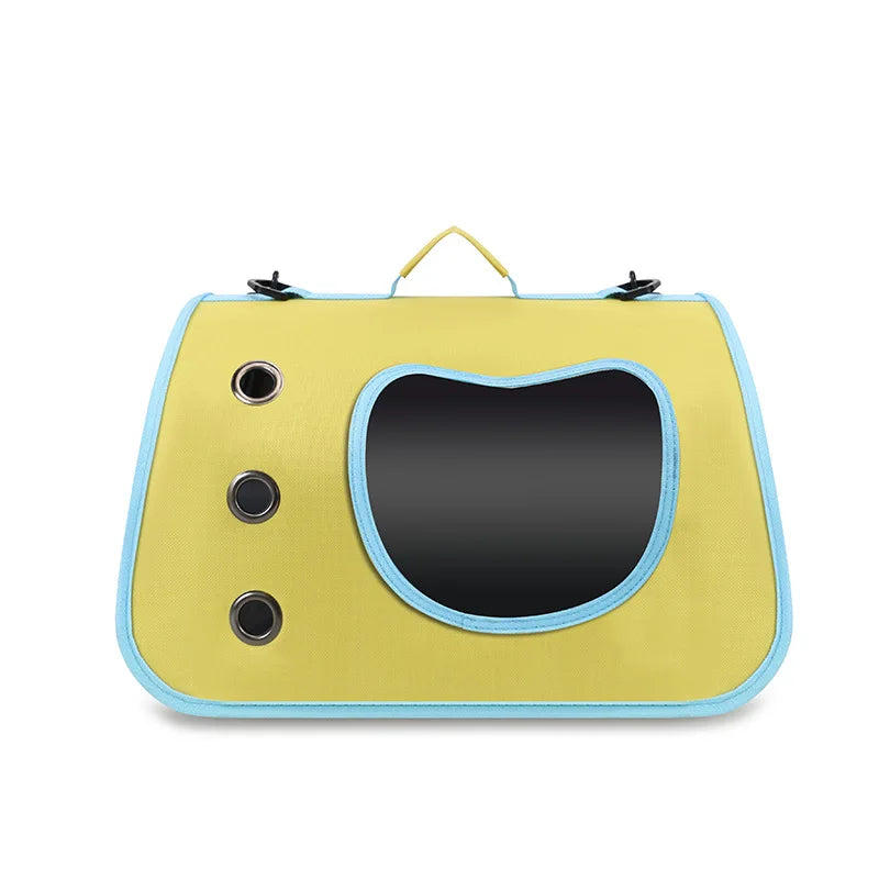 Sac de transport pliable pour chat & Petit chien | Bandoulière respirante & Design portable