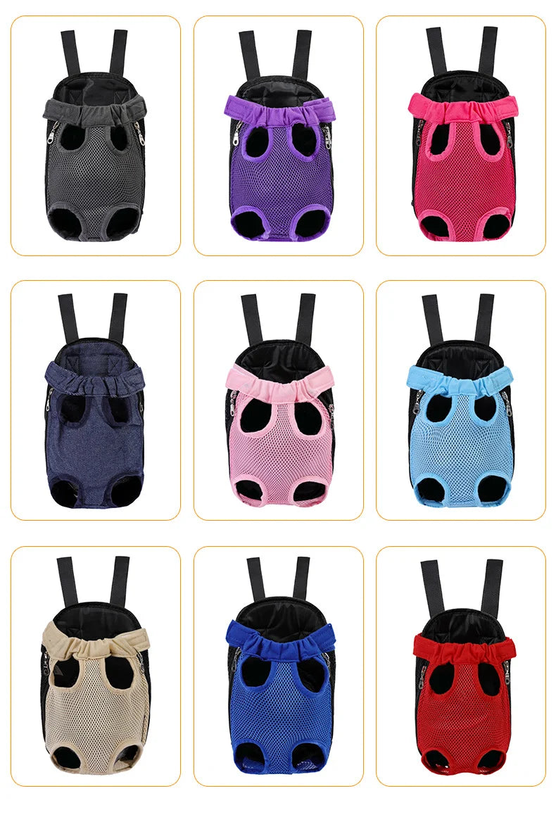 Sac à dos réglable double épaule pour Chat & Chien | Transport confortable en voyage & Randonnée