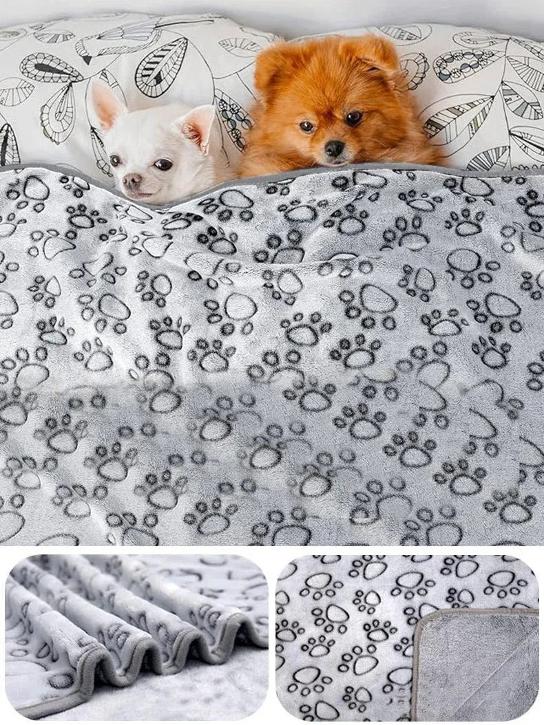 Couverture moelleuse premium pour animaux | Motif mignon ; Douceur absolue pour chien &chat