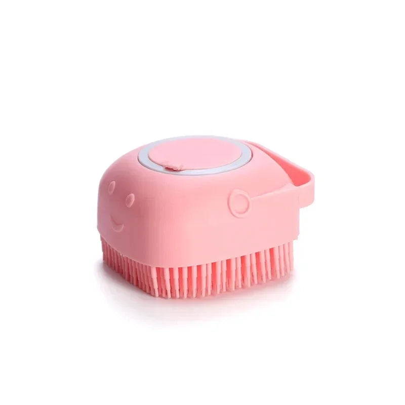 Brosse de bain douce en silicone pour animaux | Massage & Nettoyage efficace et doux