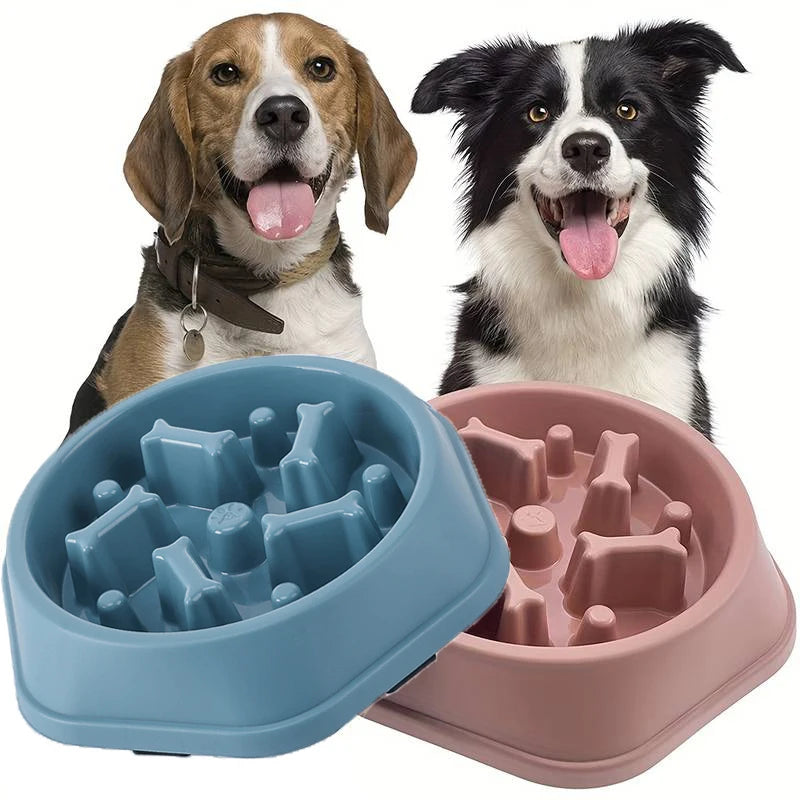 Gamelle anti glouton pour chien – Bol à ingestion lente, antidérapant et ludique