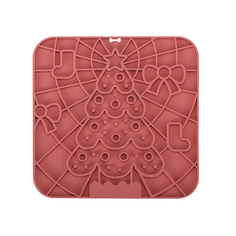 Tapis à lécher pour chien – Silicone antidérapant, anti-stress et alimentation lente