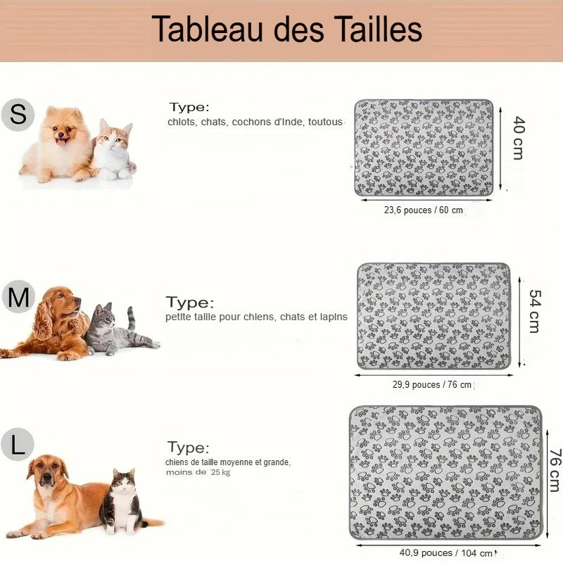 Couverture moelleuse premium pour animaux | Motif mignon ; Douceur absolue pour chien &chat